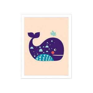 Detský obrázok 24x29 cm Whale - Wallity vyobraziť