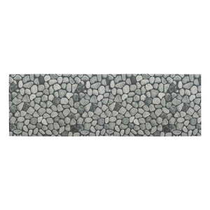 Sivá plastová kúpeľňová predložka 65x200 cm Sassi – Wenko vyobraziť