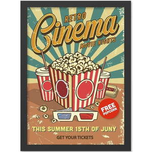 Obraz 40x55 cm Retro Cinema – Wallity vyobraziť