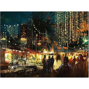 Obraz 100x70 cm City Street – Wallity vyobraziť