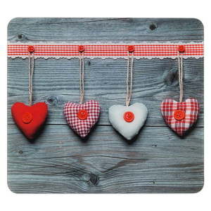 Kryt na stenu pri sporáku z tvrdeného skla 50x56 cm Hearts – Wenko vyobraziť