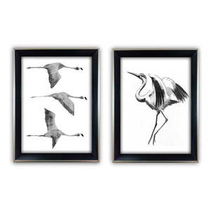 Obrazy v súprave 2 ks 35x45 cm Crane – Wallity vyobraziť