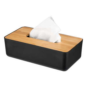 Plastovo-bambusový box na vreckovky Rotello - Wenko vyobraziť