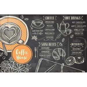 Sklenený obraz 100x70 cm Coffee House - Wallity vyobraziť