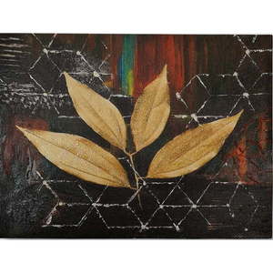 Ručne maľovaný obraz 100x70 cm Leaf – Wallity vyobraziť