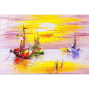 Sklenený obraz 70x50 cm Sunset - Wallity vyobraziť