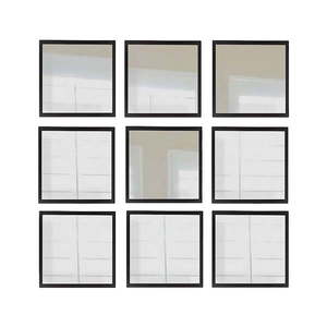 Nástenné zrkadlá v súprave 9 ks 24x24 cm – Wallity vyobraziť