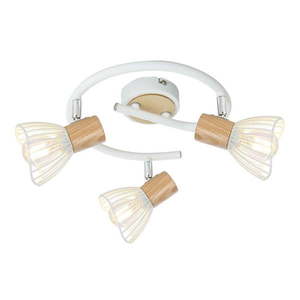 Bielo-prírodné stropné svietidlo s kovovým tienidlom 42x42 cm Chile - Candellux Lighting vyobraziť