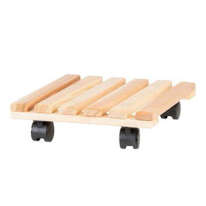 Drevený pojazdný podstavec pod kvetináč (výška 8 cm) Indoor & Outdoor – Esschert Design vyobraziť