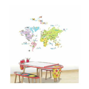 Detská mapa 135x65 cm World Map – Ambiance vyobraziť