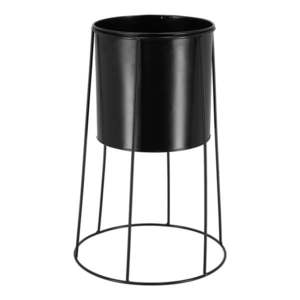 Čierny držiak na kvetináč Esschert Design Planter vyobraziť