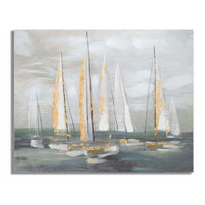 Obraz 100x80 cm Gold Boat - Mauro Ferretti vyobraziť