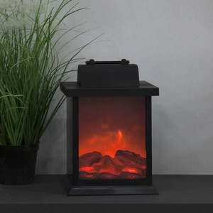 Svetelná LED dekorácia s imitáciou plameňa Star Trading Fireplace, šírka 15 cm vyobraziť