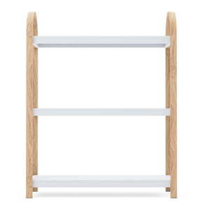 Biely prírodný regál v dekore exotického dreva 72x90 cm Bellwood - Umbra vyobraziť