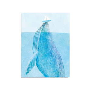 Nástenný obraz na plátne Whale, 30 × 40 cm vyobraziť