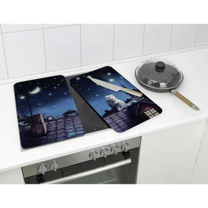 Kryty na sporák v súprave 2 ks z tvrdeného skla 30x52 cm - Maximex vyobraziť