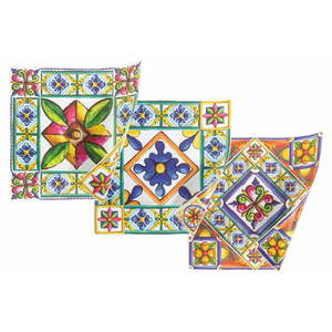 Plastové prestieranie 6 ks 37x37 cm Costiera - Villa d'Este vyobraziť