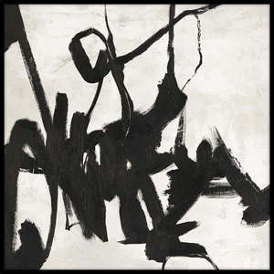 Ručne maľovaný obraz 100x100 cm Playblack 1 – Malerifabrikken vyobraziť