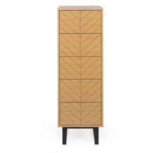 Komoda v dubovom dekore Woodman Camden Herringbone, 40 x 123 cm vyobraziť