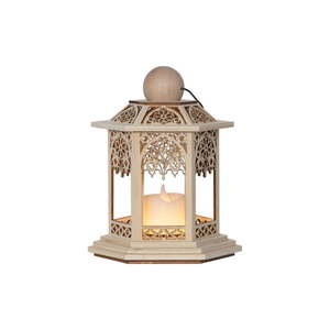LED lampáš v prírodnej farbe (výška 20 cm) Lace – Star Trading vyobraziť