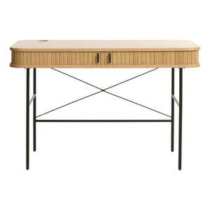 Pracovný stôl v dekore duba 60x120 cm Nola – Unique Furniture vyobraziť
