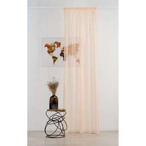 Záclona v lososovoružovej farbe 300x260 cm Voile - Mendola Fabrics vyobraziť
