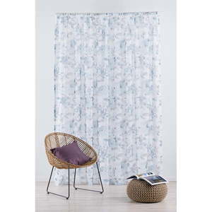 Bielo-modrá záclona 300x260 cm Elsa - Mendola Fabrics vyobraziť
