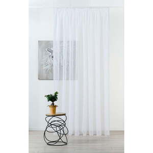 Biela voálová záclona 300x260 cm Crush – Mendola Fabrics vyobraziť
