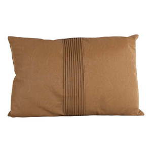 Koňakovohnedý vankúš PT Living Leather Look, 50 x 30 cm vyobraziť