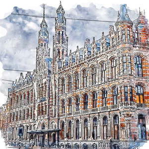 Obraz 90x90 cm Amsterdam – Fedkolor vyobraziť