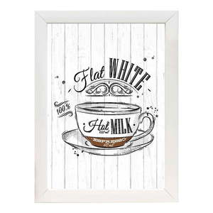 Obraz 24x29 cm Flat White – Wallity vyobraziť
