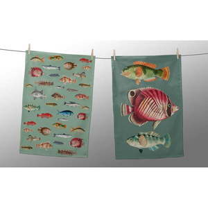 Utierky v súprave 2 ks 47x65 cm Fish in the Ocean – Really Nice Things vyobraziť