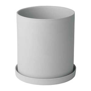 Sivý porcelánový kvetináč Blomus Nona vyobraziť