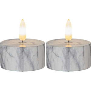 LED sviečky v súprave 2 ks (výška 6 cm) Flamme Marble – Star Trading vyobraziť