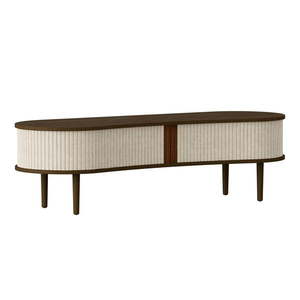 Hnedo-béžový TV stolík v dekore duba 140x40 cm Audacious – UMAGE vyobraziť