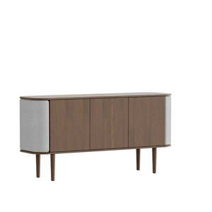 Sivo-hnedá nízka komoda v dekore duba 150x75 cm Treasures – UMAGE vyobraziť