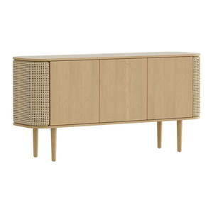V prírodnej farbe nízka komoda v dekore duba 150x75 cm Treasures – UMAGE vyobraziť