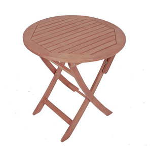Záhradný skladací stôl z eukalyptového dreva Garden Pleasure Stockholm, ⌀ 70 cm vyobraziť