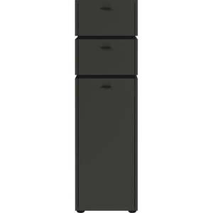 Antracitovosivá vysoká kúpeľňová skrinka 34x117 cm Modesto – Germania vyobraziť