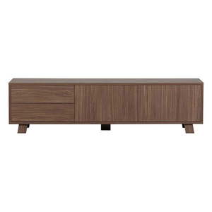 TV stolík v dekore orecha v prírodnej farbe 160x42 cm Seppe – WOOOD vyobraziť
