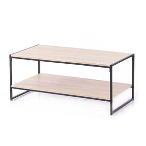 V prírodnej farbe konferenčný stolík s doskou v dubovom dekore 53x105 cm Coxe – Homede vyobraziť