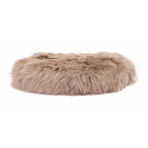 Béžový sedák z ovčej kožušiny Native Natural Round, ⌀ 40 cm vyobraziť