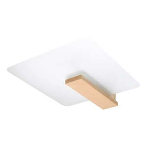 Stropné svietidlo v prírodnej farbe so skleneným tienidlom 40x47.5 cm Parola – Nice Lamps vyobraziť