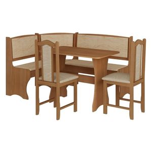MEBLOCROSS ZKU-01/A L/P rohový jedálenský set jelša / monaco vyobraziť