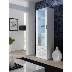 CAMA MEBLE Soho S1 vitrína biela / biely lesk vyobraziť