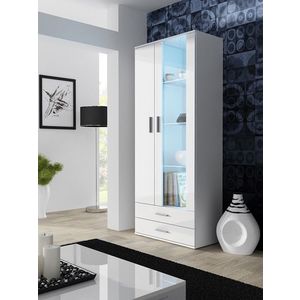 CAMA MEBLE Soho S6 vitrína biela / biely lesk vyobraziť