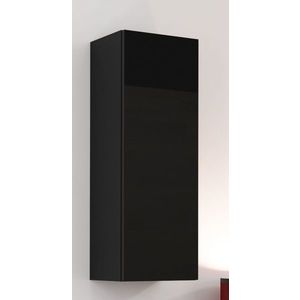 CAMA MEBLE Vigo 90 skrinka na stenu čierna / čierny lesk vyobraziť