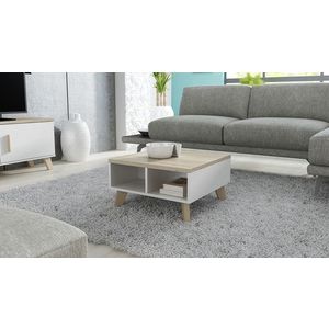 CAMA MEBLE Lotta 60 konferenčný stolík biela / dub sonoma vyobraziť