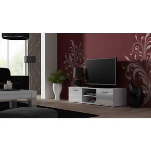 CAMA MEBLE Soho 140 tv stolík biela / biely lesk vyobraziť