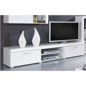 CAMA MEBLE Samba REG8 tv stolík biela / biely lesk vyobraziť